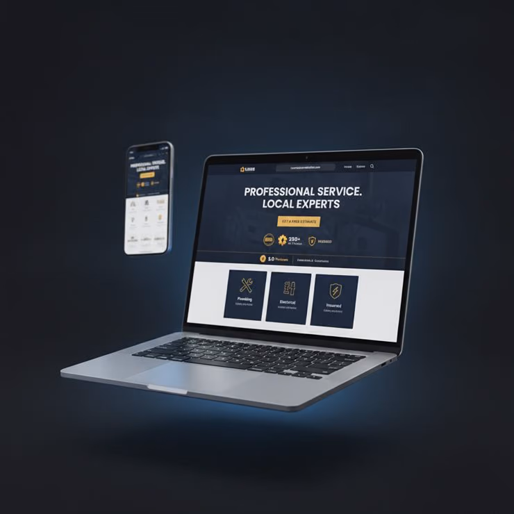 Custom website design for local contractors